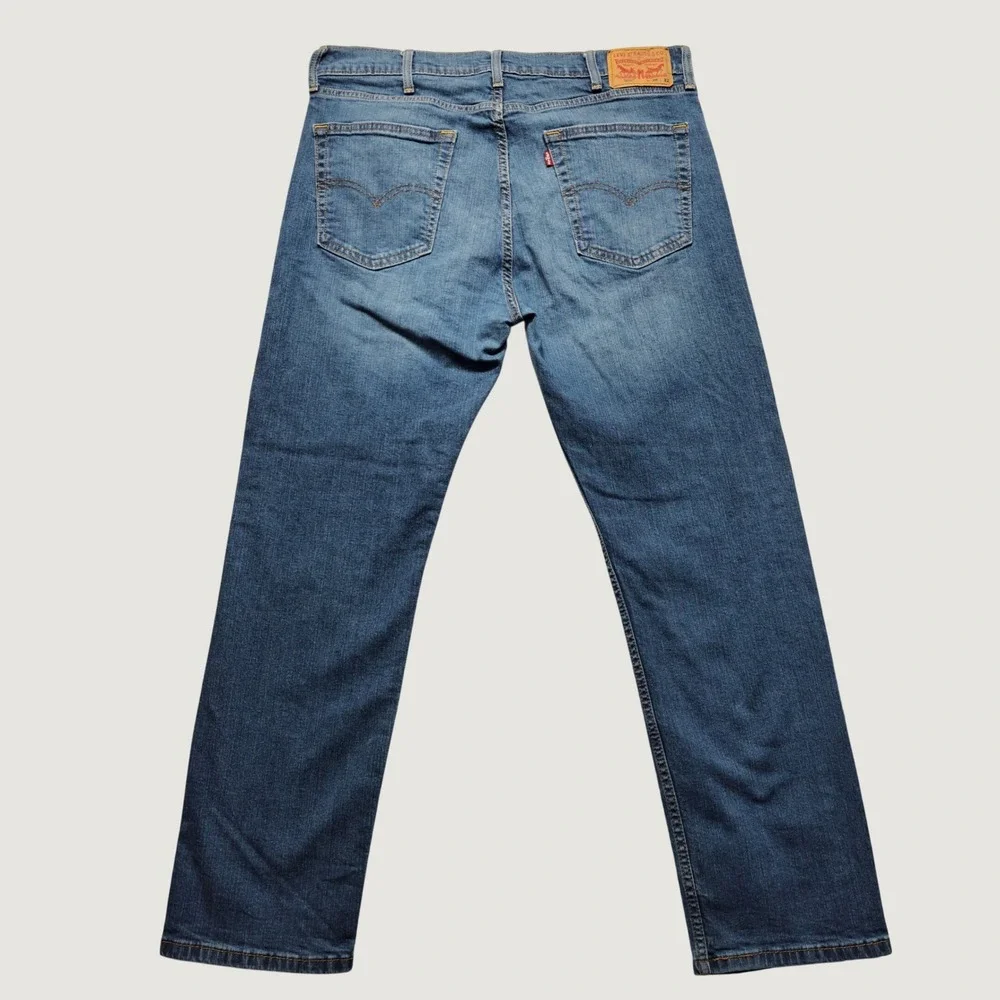 Levis 505 Regular Fit Jeans Mens 38x32 Medium Wash Excellent Straight Leg